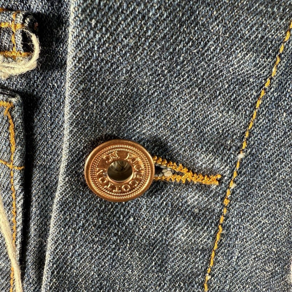 Rich Cotton Denim Nirvana Custom Corduroy Vest Patchwork Size 2XL XXL Distressed - Picture 12 of 12
